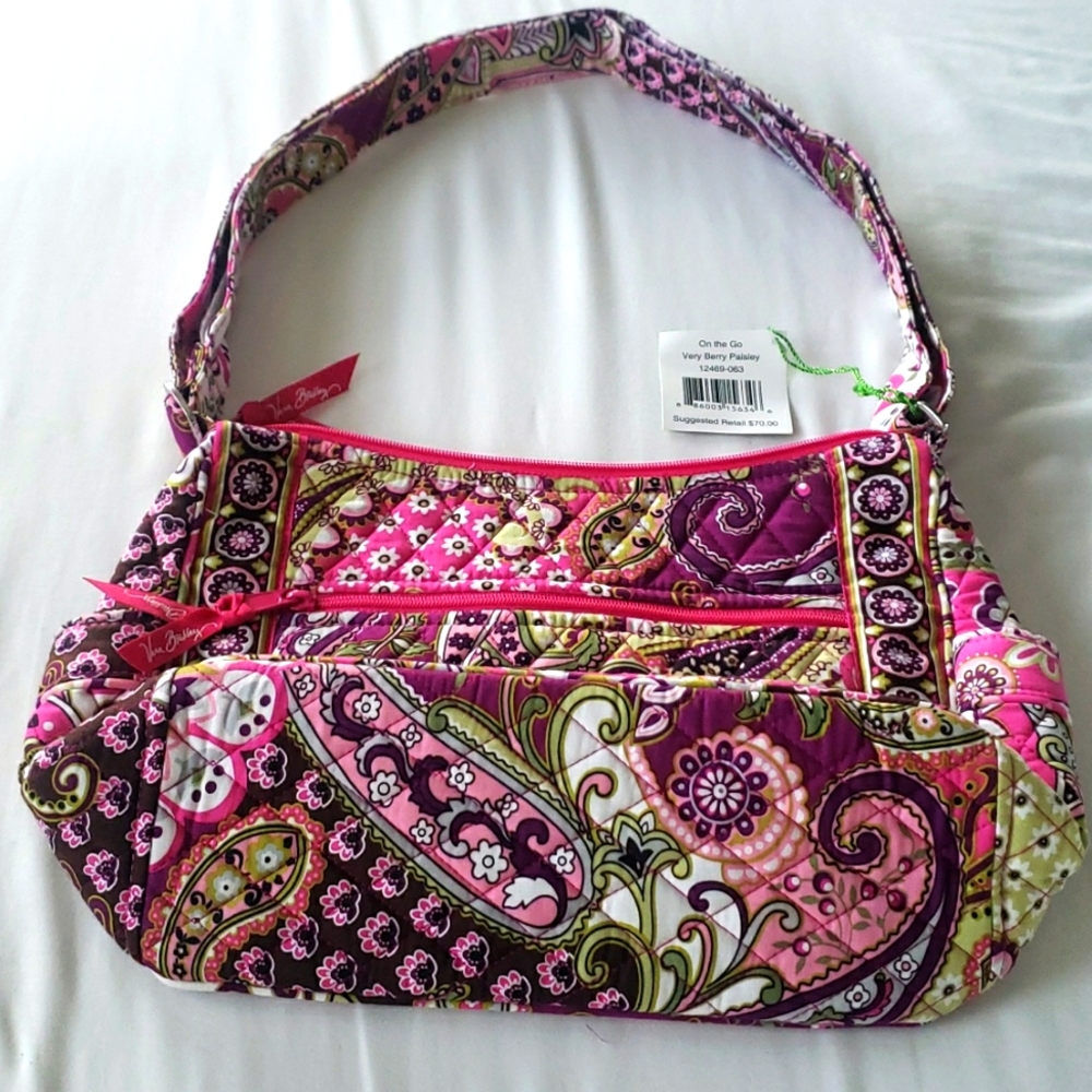 Vera Bradley Very Berry Paisley On the Go